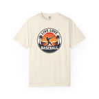 Live Love Baseball T-Shirt — Vintage Sunset Baseball Tee