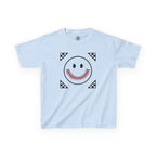 Kids T-Shirt — "Smily Baseball Seams Face" Baseball Tee