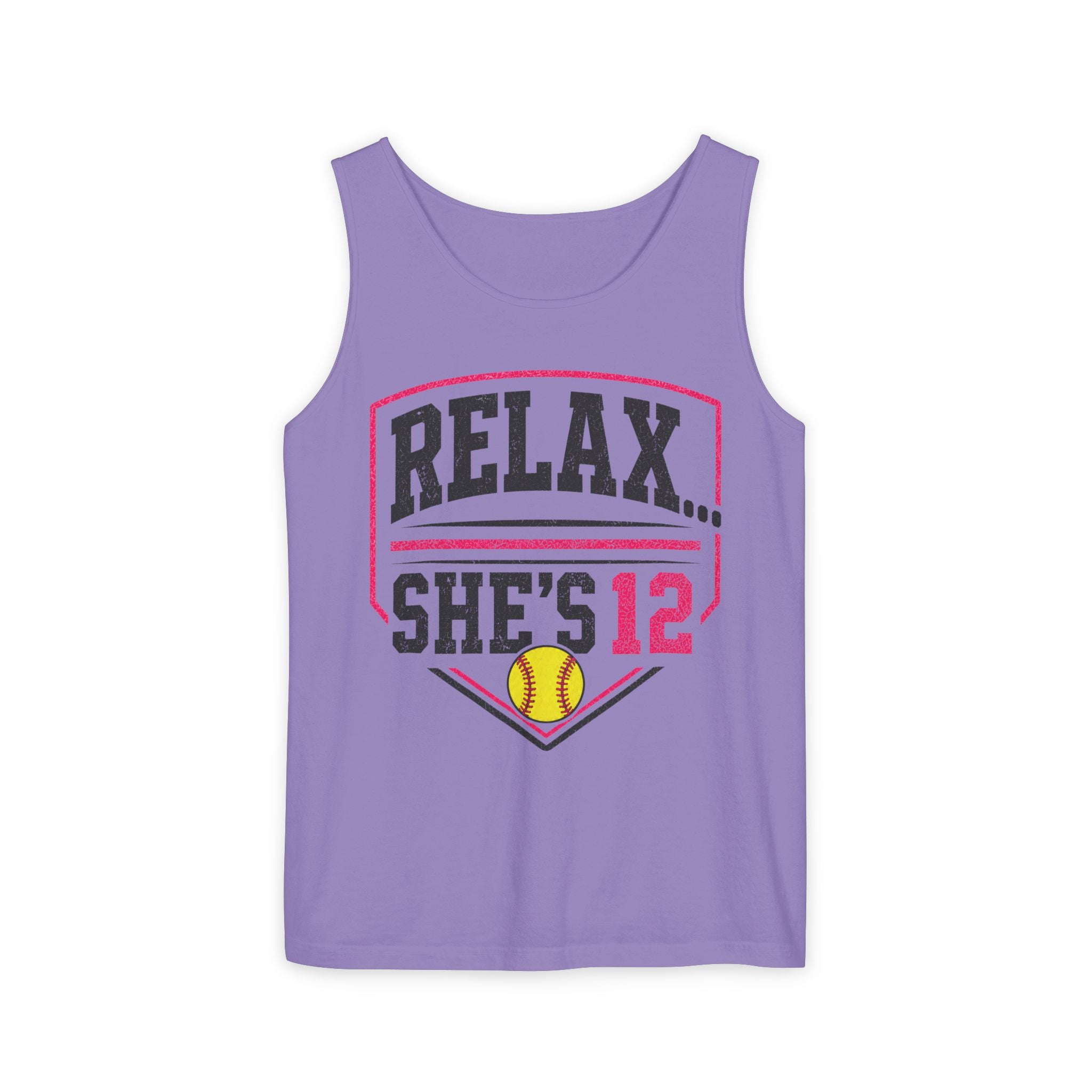 Relax… She's 12 Softball Tank Top