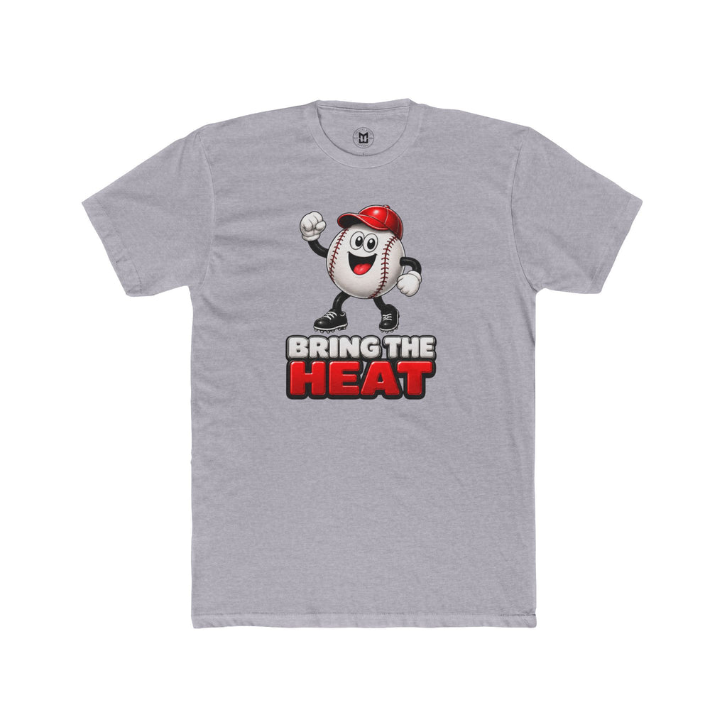 Heater "Bring The Heat" Adult Men Next Level Baseball Tee Vintage Mascot Graphic Shirt