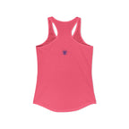 Relax He's 7 Baseball Mom Racerback Tank - Blue