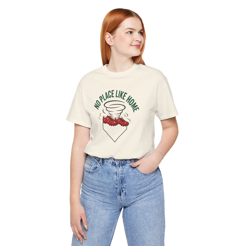No Place Like Home Tornado Pocket Tee — Storm/Weather Graphic T-Shirt