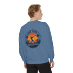 Baseball Sweatshirt — "Live Love Baseball" Vintage Sunset Crewneck Unisex