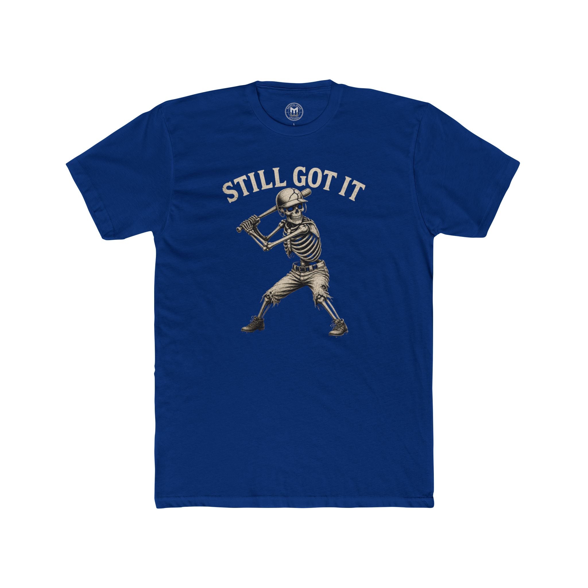 Still Got It Skeleton Baseball Tee — Vintage Baseball T‑Shirt for Fans