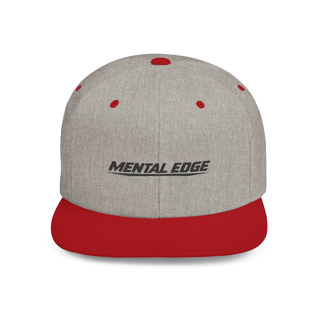 Mental Edge Flat Bill Snapback Hat — Minimal Athletic Logo Cap