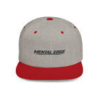 Mental Edge Flat Bill Snapback Hat — Minimal Athletic Logo Cap