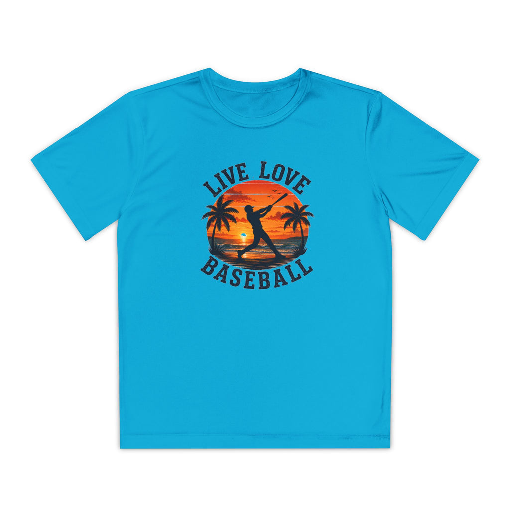 Live Love Baseball Youth Dri Fit Tee