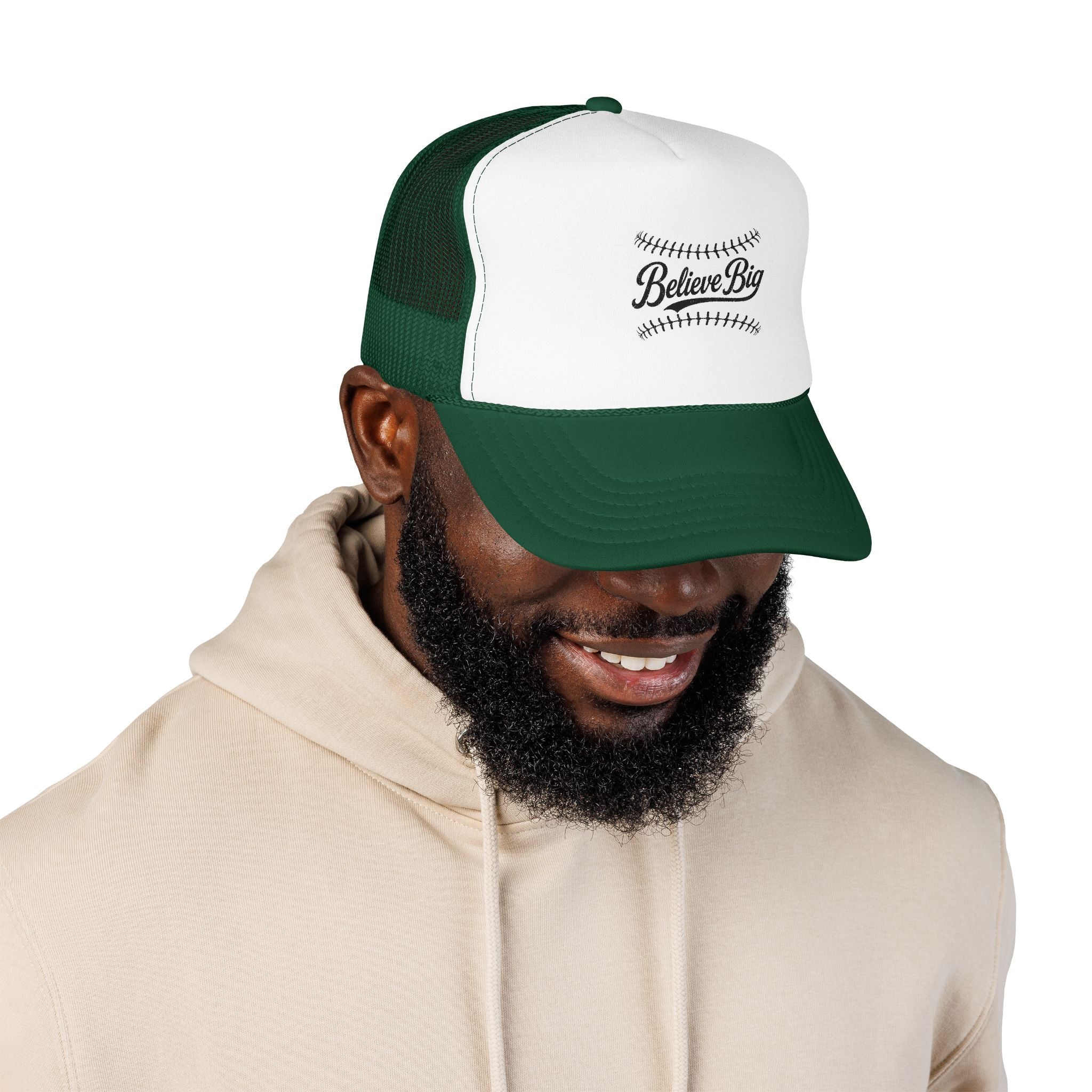 Believe Big Baseball Foam Trucker Hat