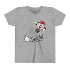 Youth Baseball Tee - 'See Ya!' Cartoon Pitching Ball Graphic