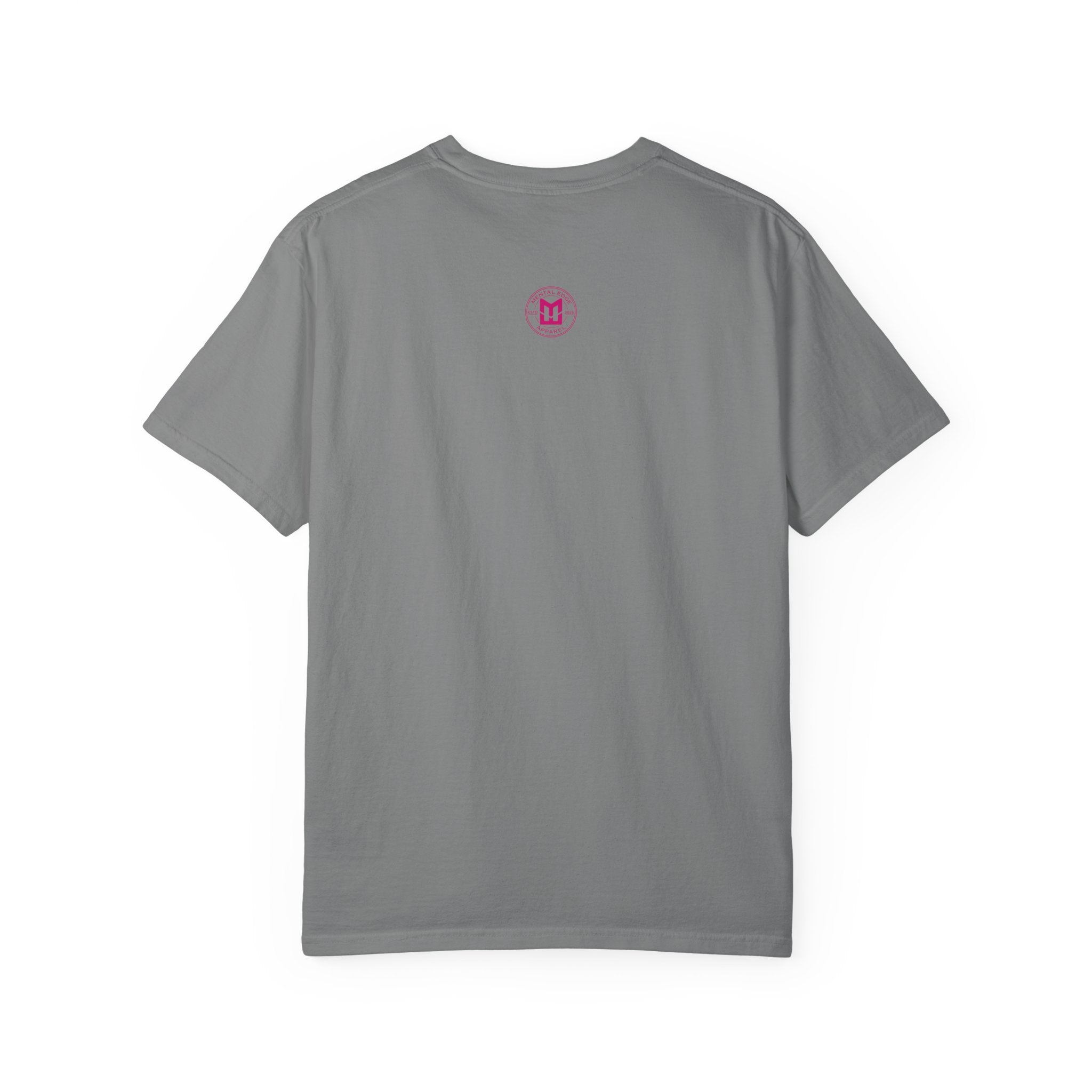 ME Mental Edge Baseball Plate T‑Shirt — Pink Monogram Graphic Comfort Colors Tee