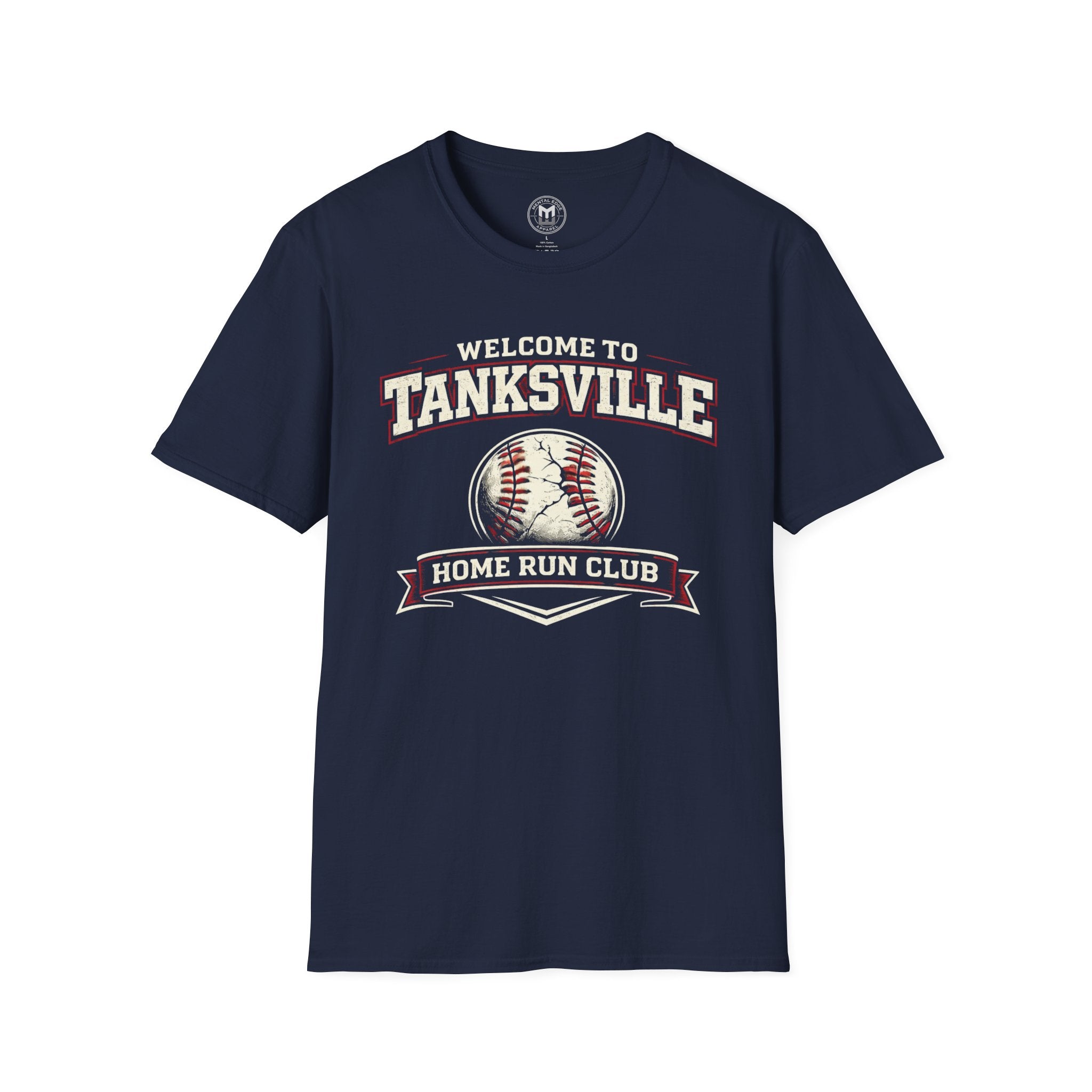 "Welcome to Tanksville Home Run Club" Baseball Tee