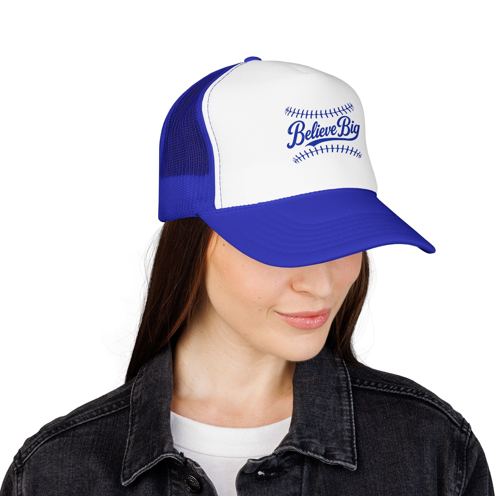 Believe Big Baseball Foam Trucker Hat