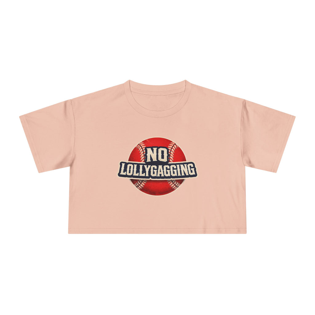 No Lollygagging Crop Tee — Women's Athletic Casual Top