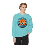 Baseball Unisex Sweatshirt - "Live Love Baseball" Vintage Sunset Crewneck