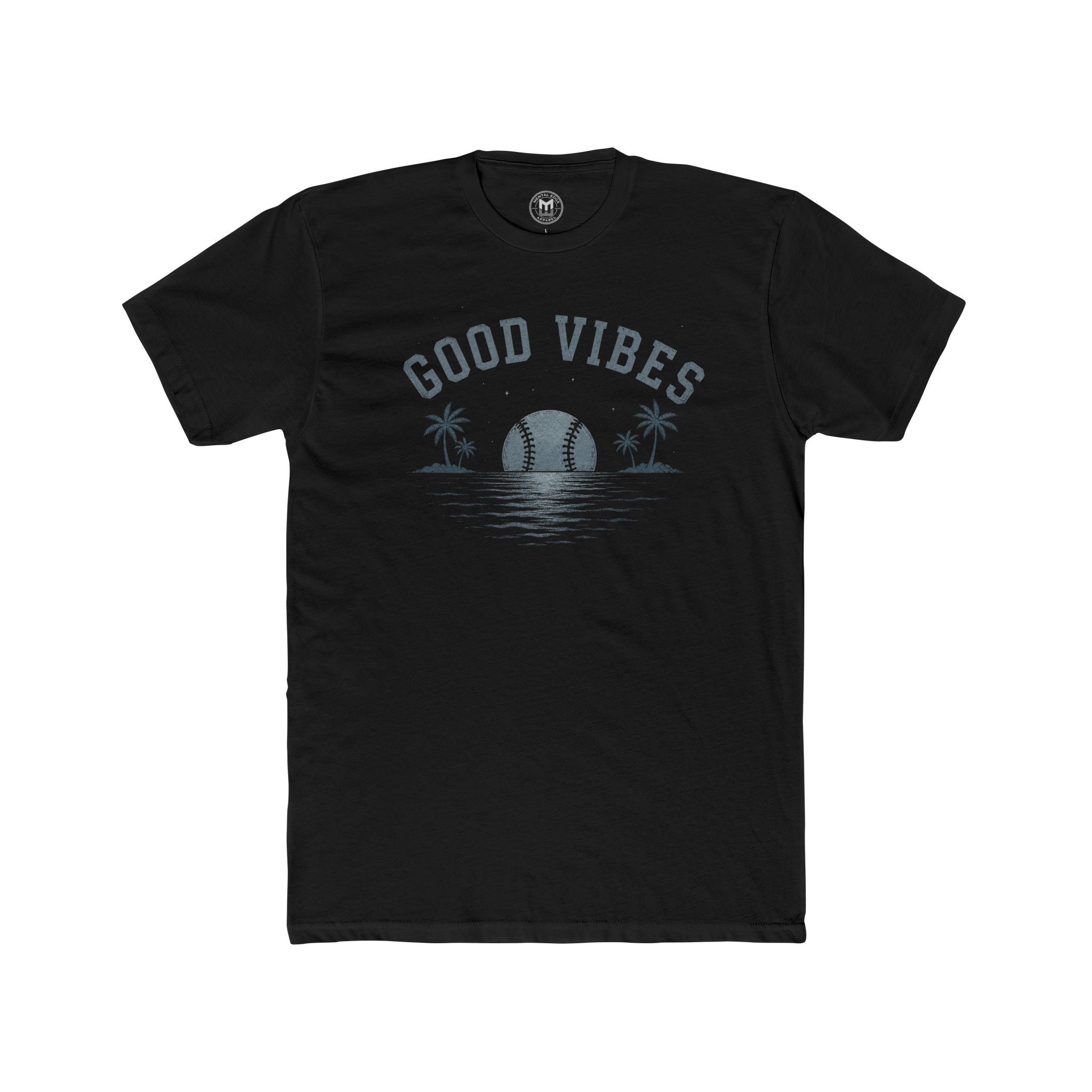 Good Vibes Baseball Sunset Tee - Adult Men