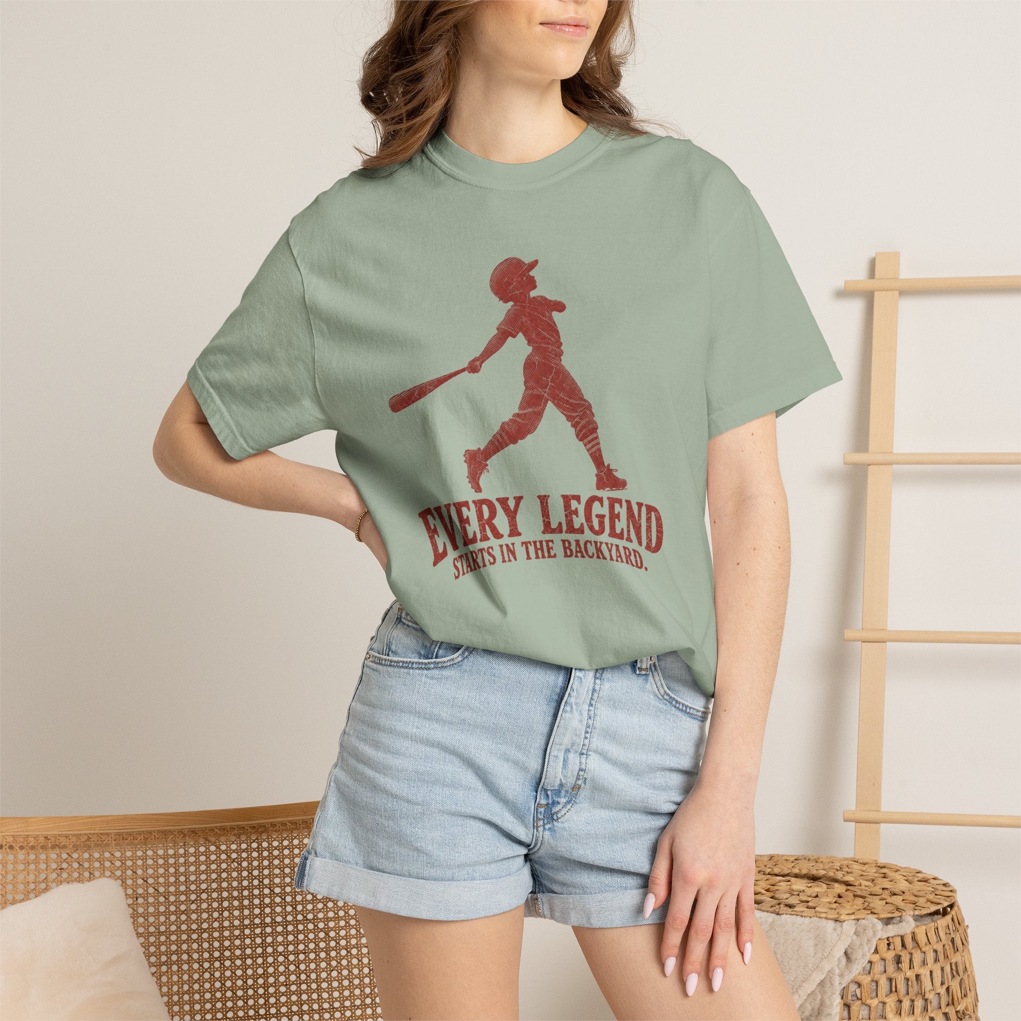 Adult Unisex "Every Legend Starts in the Backyard" Garment-Dyed T-shirt
