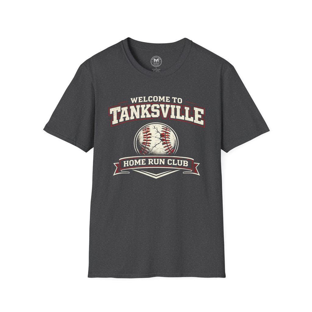 "Welcome to Tanksville Home Run Club" Baseball Tee
