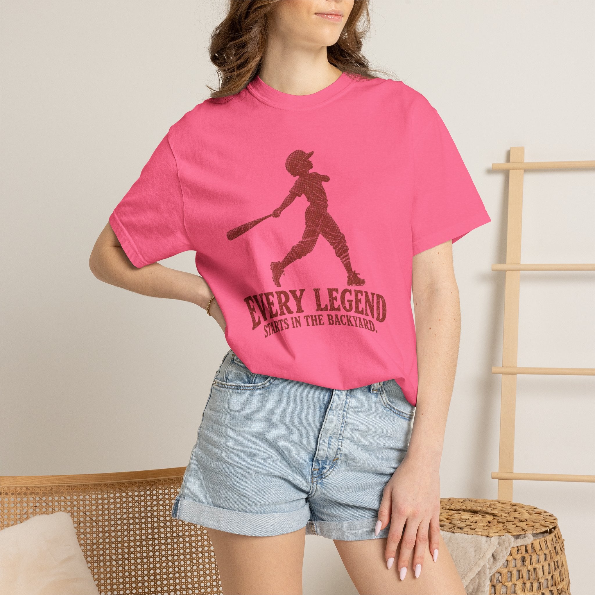 Adult Unisex "Every Legend Starts in the Backyard" Garment-Dyed T-shirt