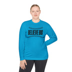 Baseball "Believe Big" Long Sleeve Unisex Tee