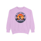 Baseball Unisex Sweatshirt - "Live Love Baseball" Vintage Sunset Crewneck