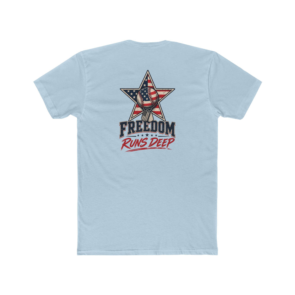 Freedom Runs Deep America Baseball Two Sided Next Level - Shirt