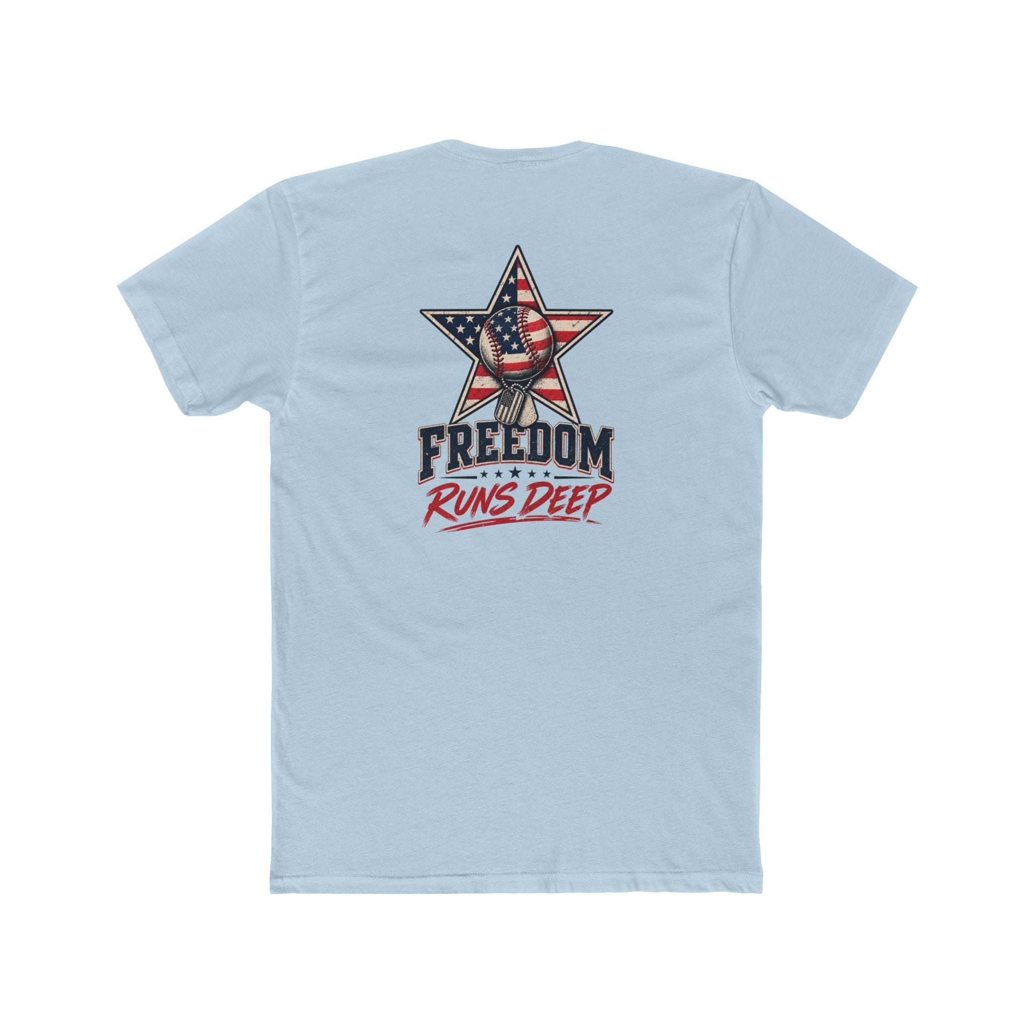 Freedom Runs Deep America Baseball Two Sided Next Level - Shirt