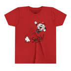 Youth Baseball Tee - 'See Ya!' Cartoon Pitching Ball Graphic