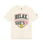 Relax… She’s 9 Softball Parents Tee