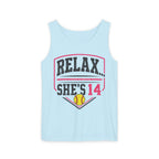 Relax… She's 14 Softball Parents Tank Top