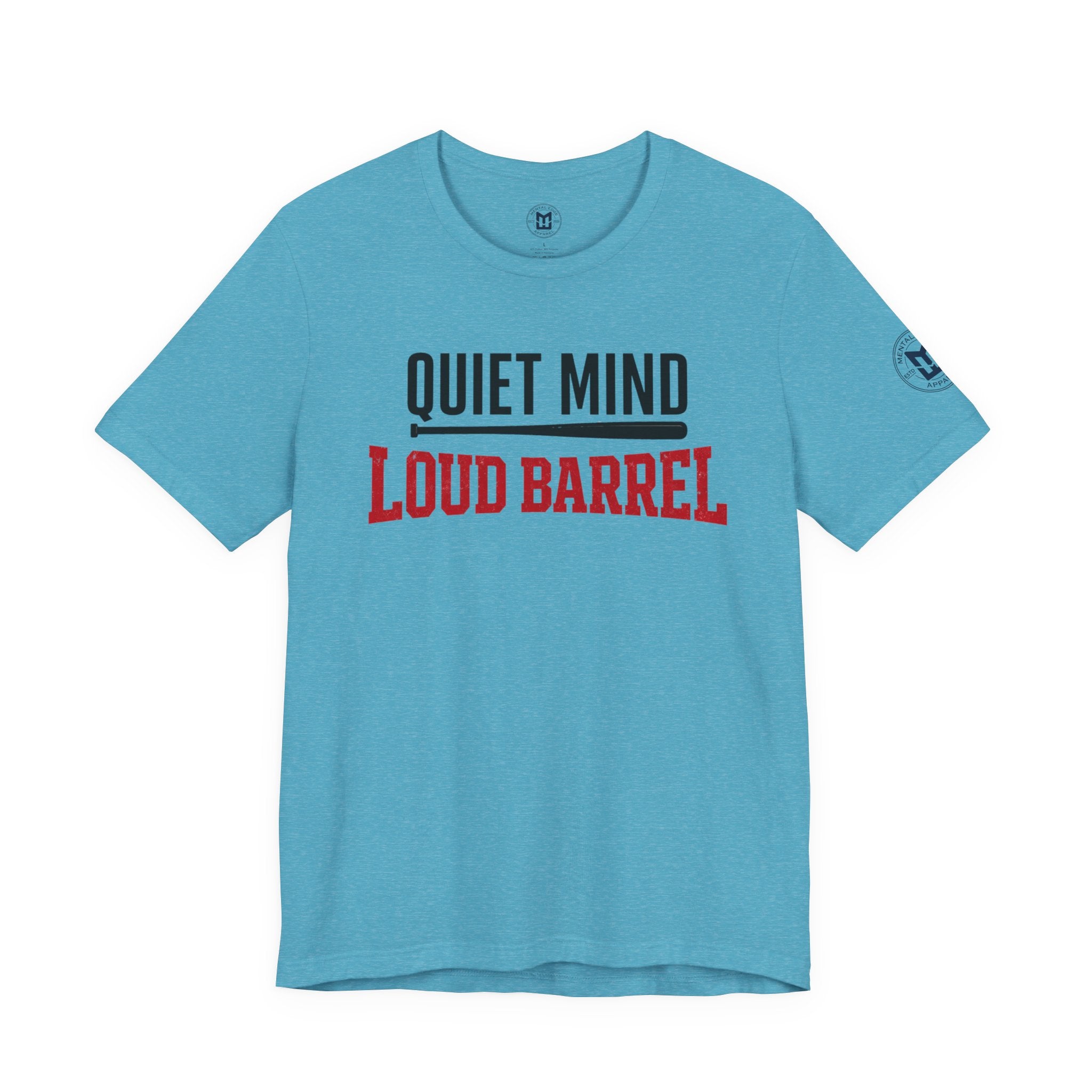 Quiet Mind Loud Barrel Baseball T‑Shirt