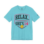 Relax... She's 14 Softball Parents T‑Shirt