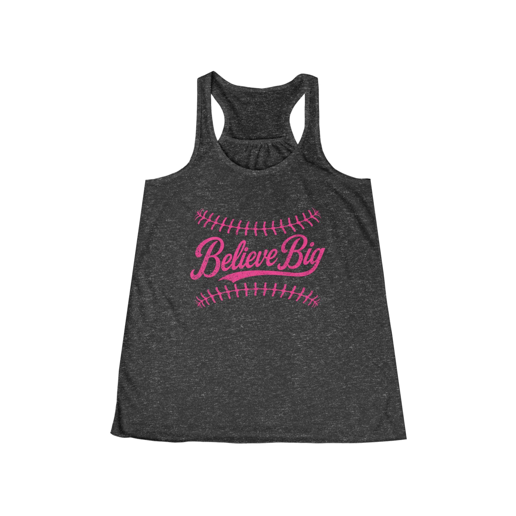 Believe Big Softball Racerback Tank — Women's Inspirational Sports Tank Top