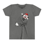 Youth Baseball Tee - 'See Ya!' Cartoon Pitching Ball Graphic