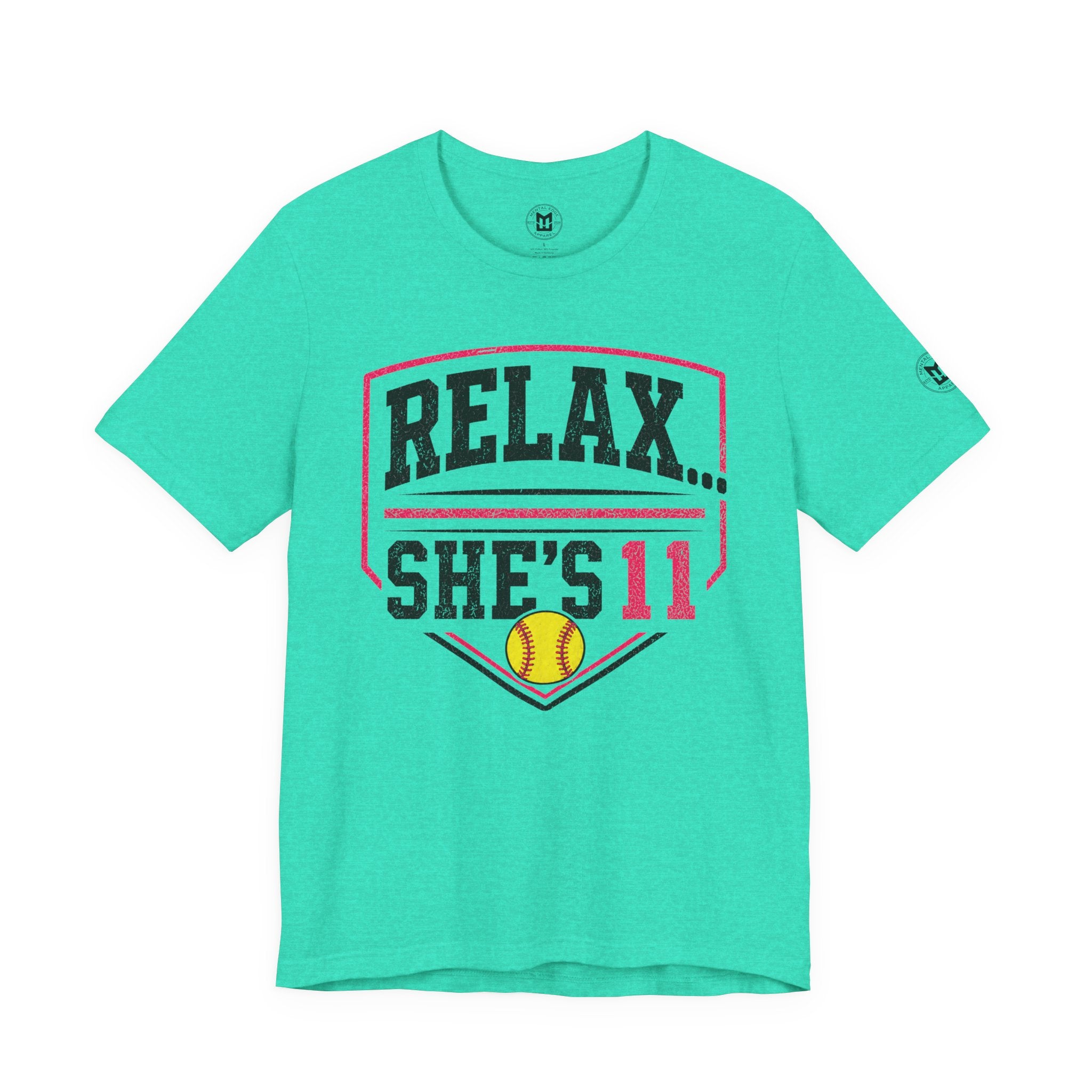 "Relax... She's 11" Softball Parents T-Shirt