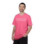 Adult Unisex "baseball is my therapy" Comfort Colors Garment-Dyed T-shirt