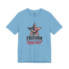 Freedom Runs Deep T-Shirt — American Flag Star Patriotic Tee