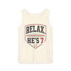 Relax... He's 7 Baseball Parents Tank Top