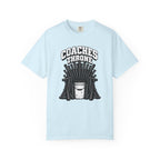 Coaches Throne Bucket Black Bat T-Shirt — Unisex Baseball/Softball Coach Gift