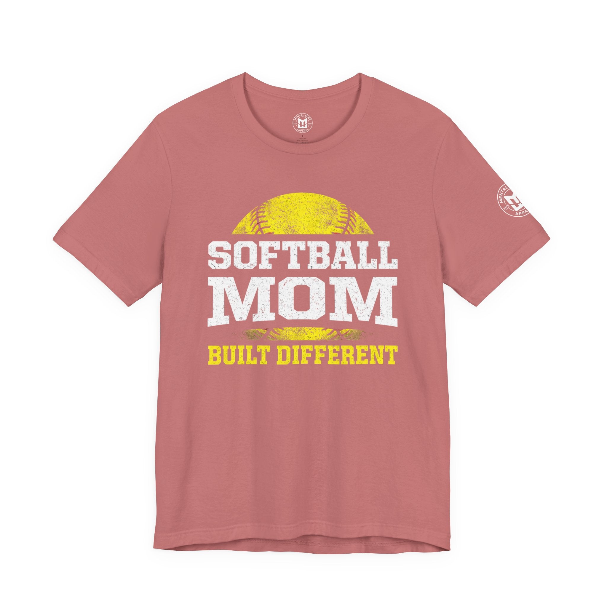 "Built Different" Softball Mom T-Shirt