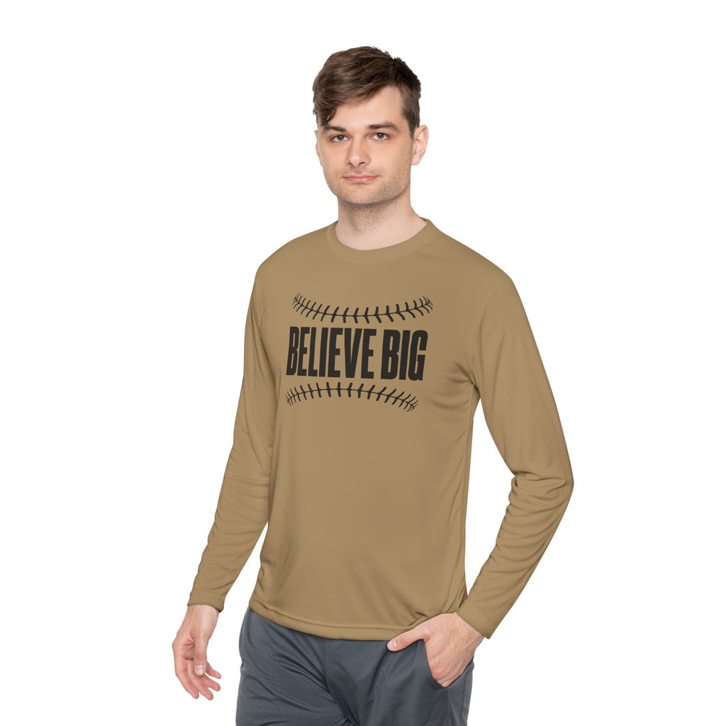 Baseball "Believe Big" Long Sleeve Unisex Tee