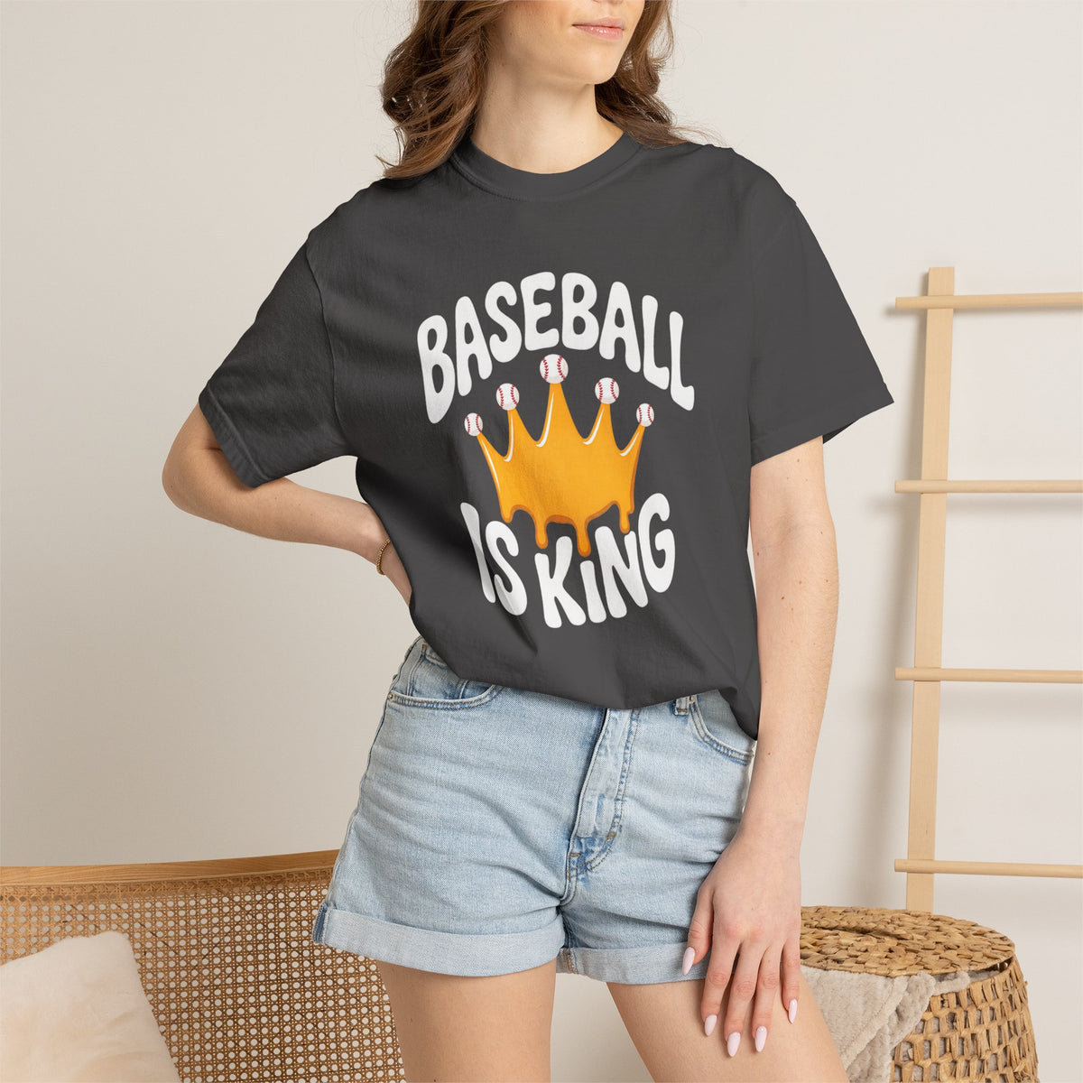 Baseball Is King T-Shirt Heavy Comfort Colors Adult Unisex