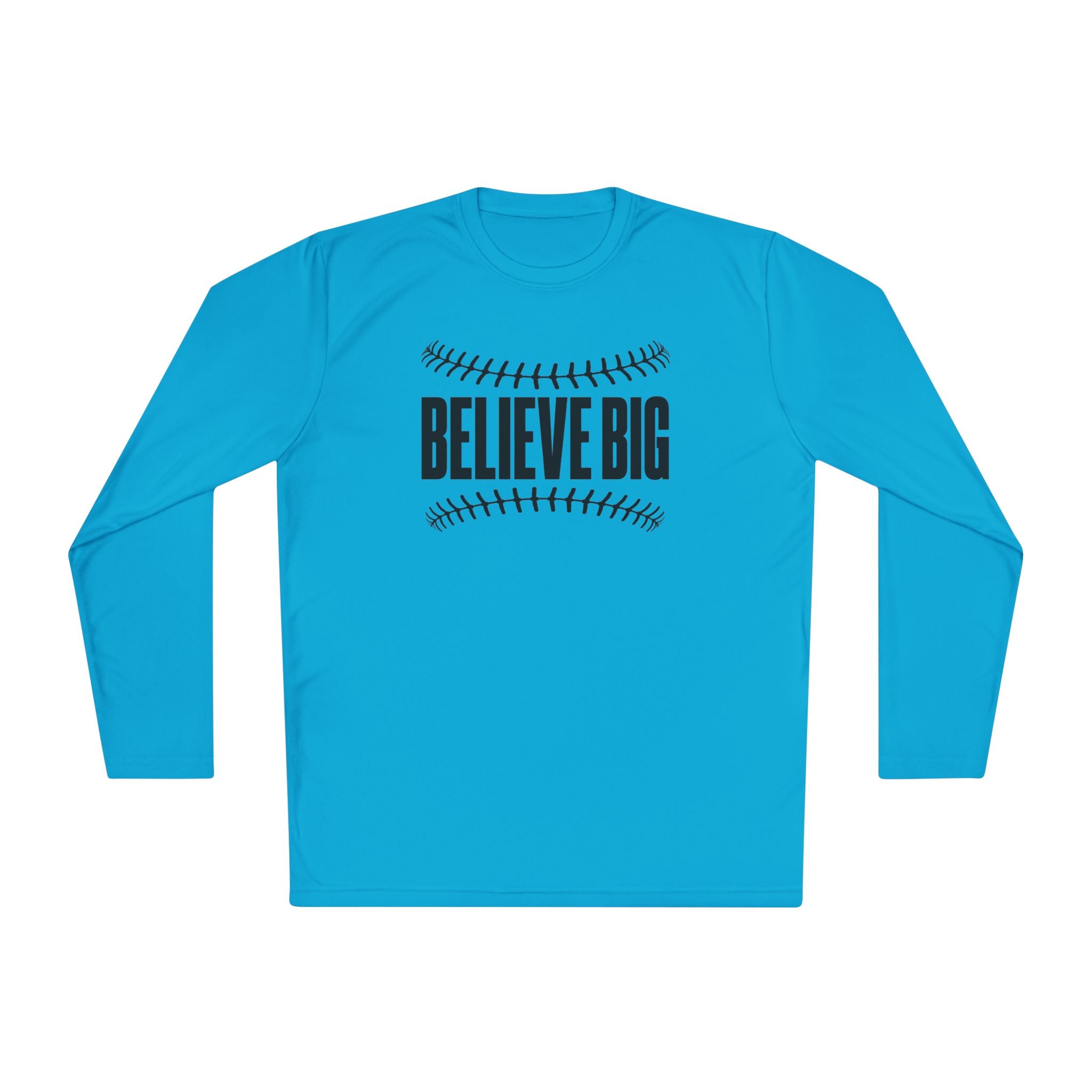 Baseball "Believe Big" Long Sleeve Unisex Tee
