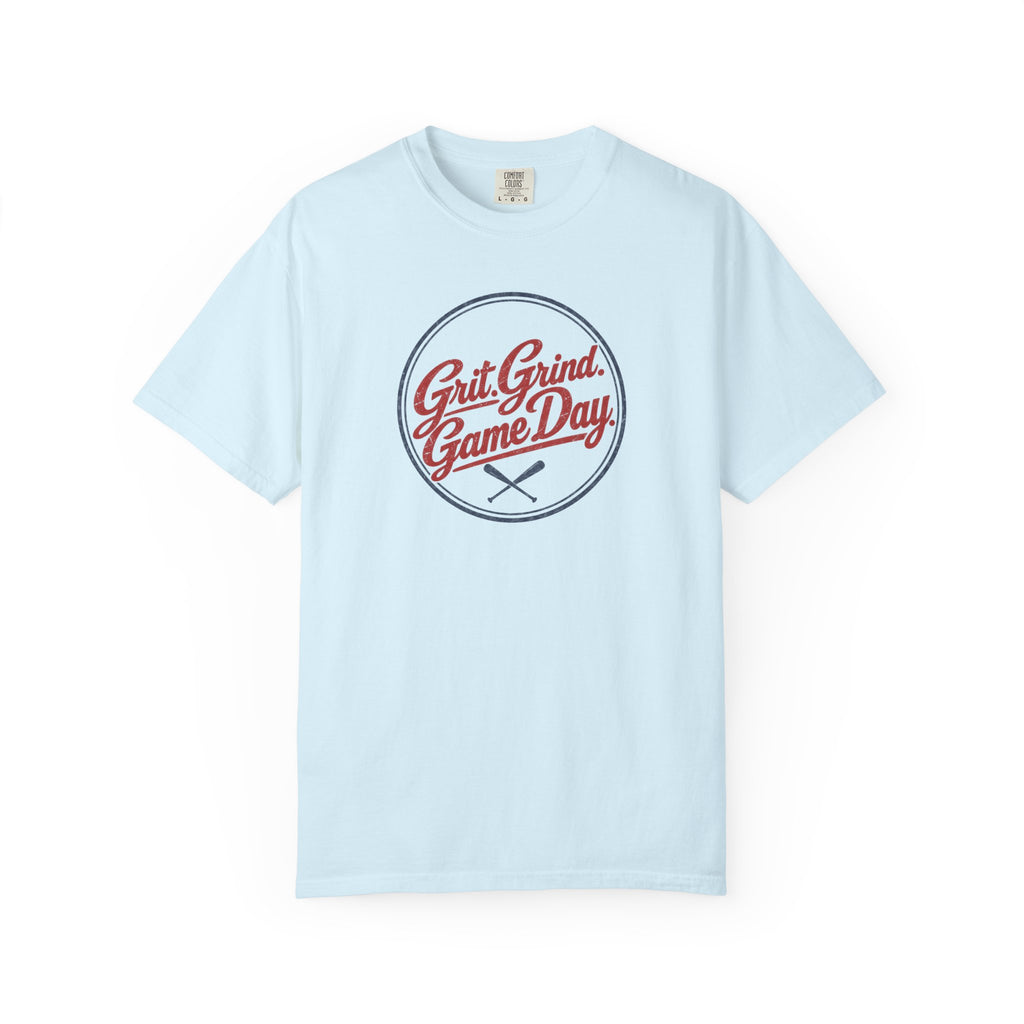 Adult Unisex  "Grit Grind Game Day" Comfort Colors Baseball Graphic Tee