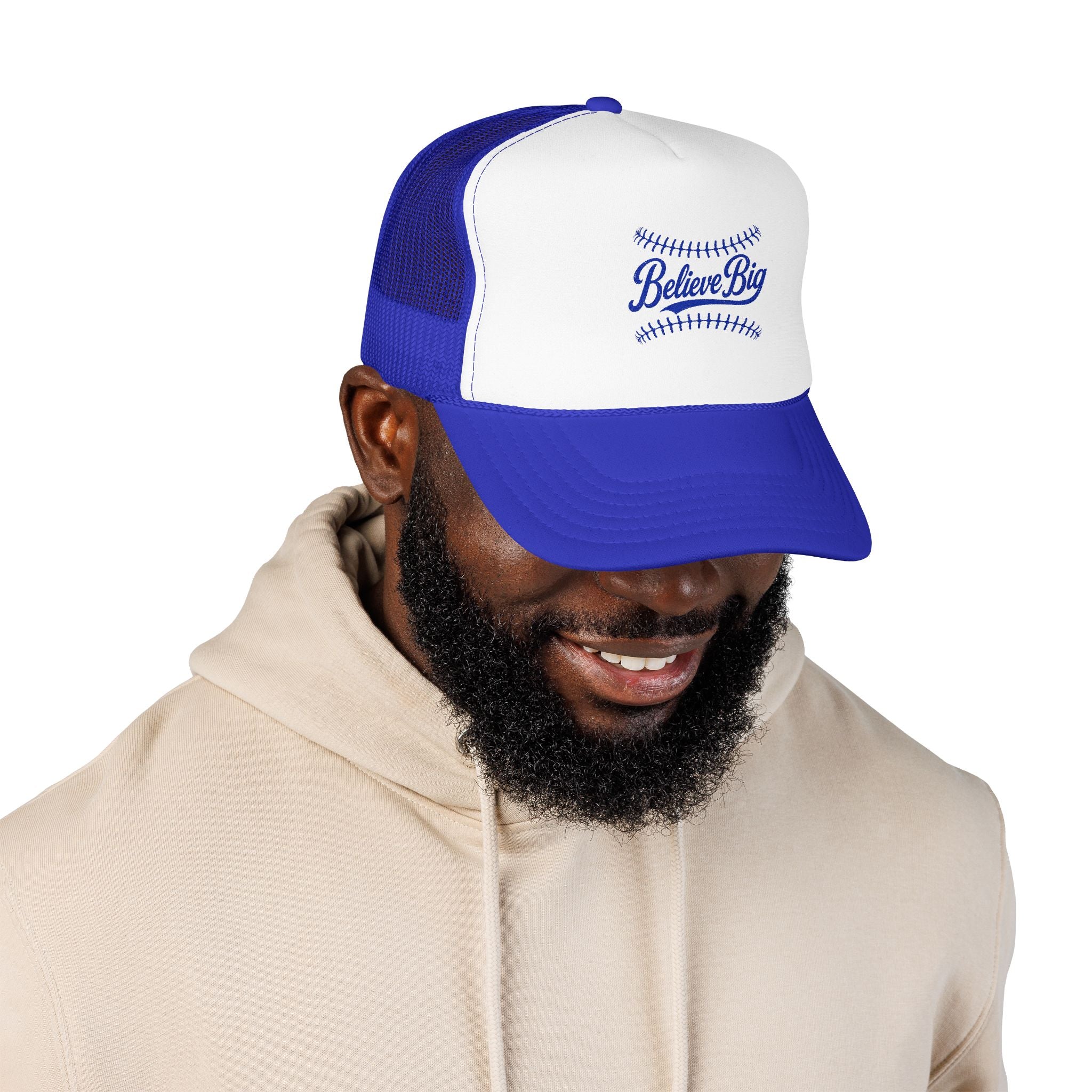 Believe Big Baseball Foam Trucker Hat