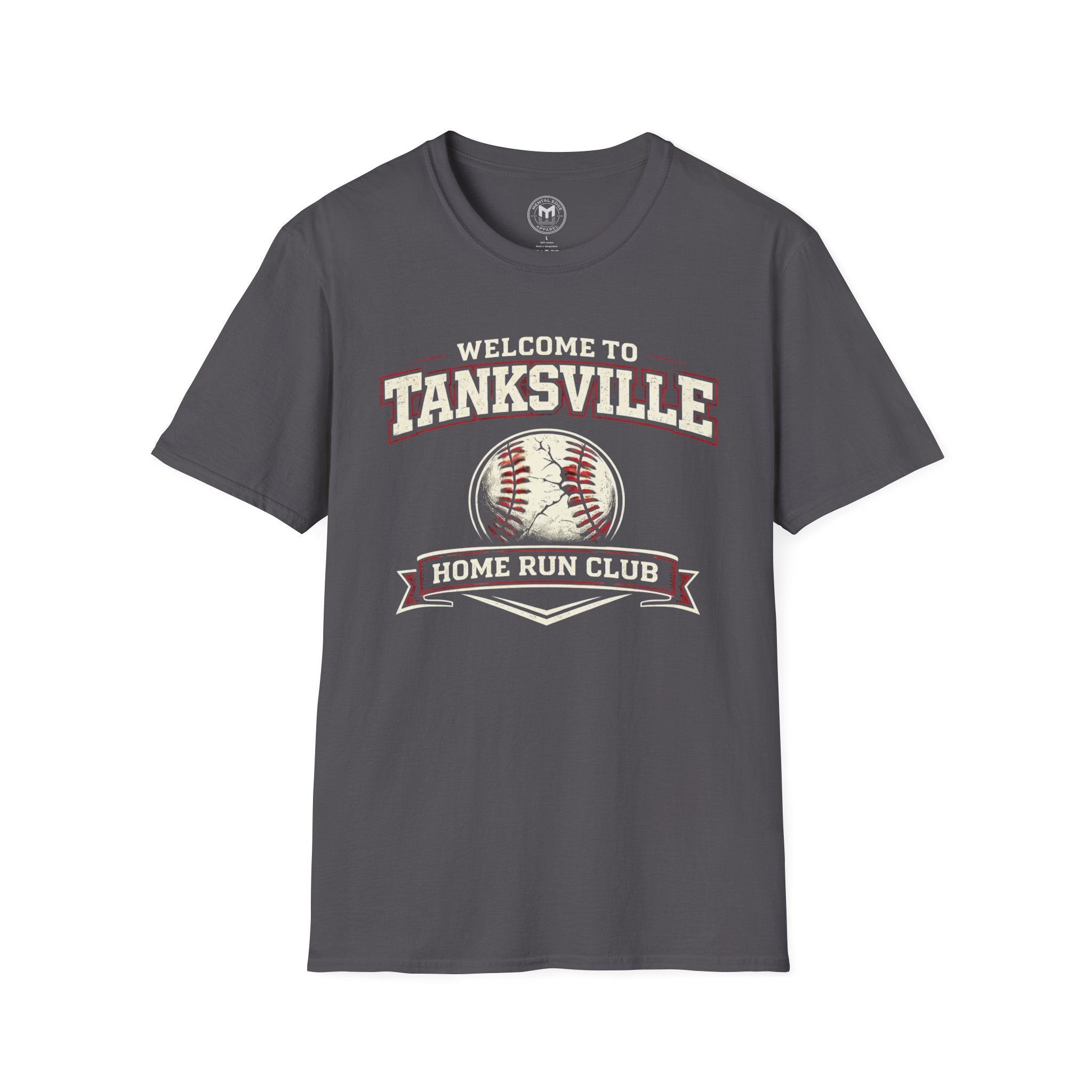 "Welcome to Tanksville Home Run Club" Baseball Tee