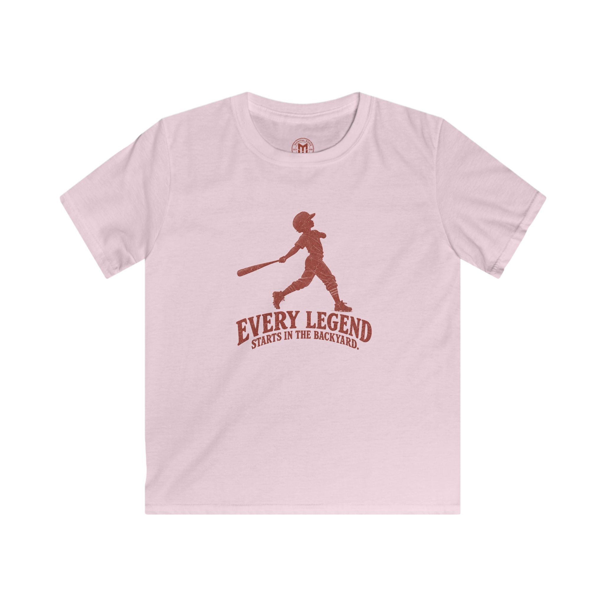 Kids Baseball Tee — "Every Legend Starts in the Backyard" Youth Baseball T‑Shirt