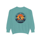 Baseball Sweatshirt — "Live Love Baseball" Vintage Sunset Crewneck Unisex
