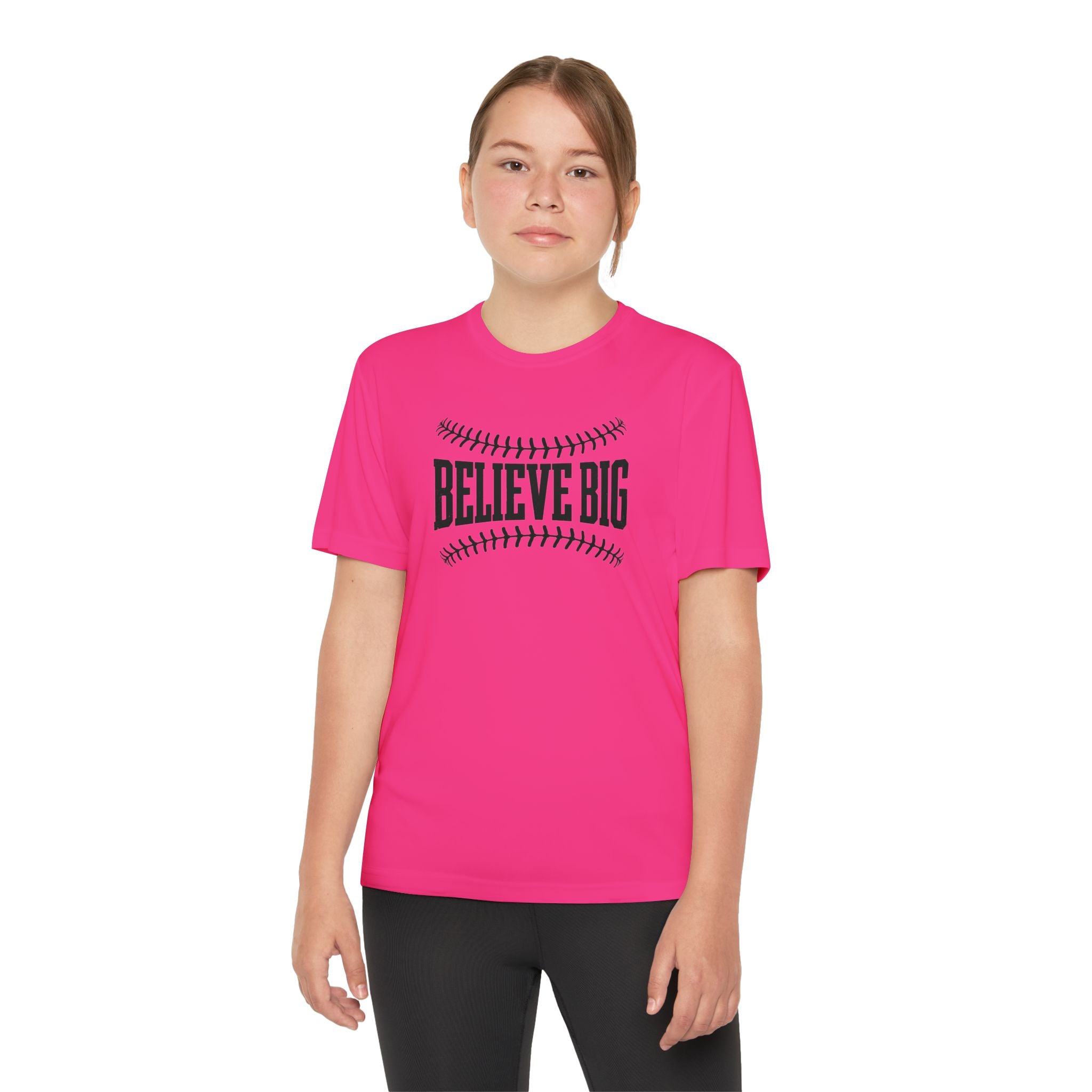 Believe Big Youth Baseball Dri Fit Tee