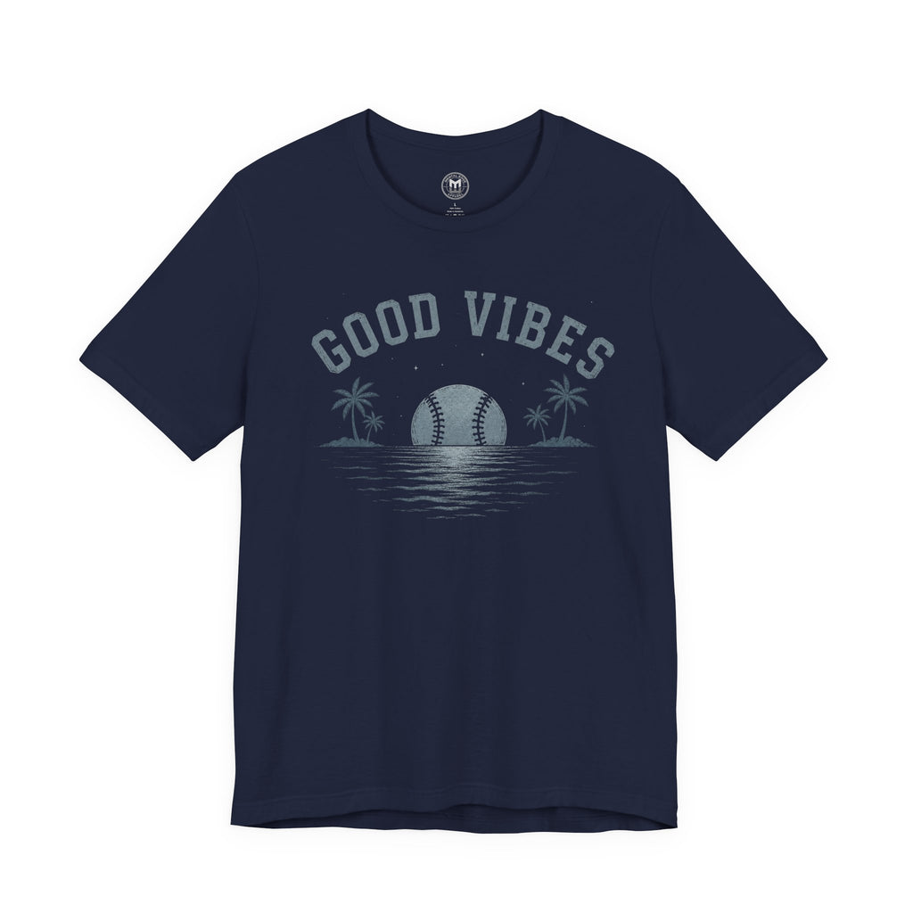 Good Vibes Woman's Baseball Sunset Tee