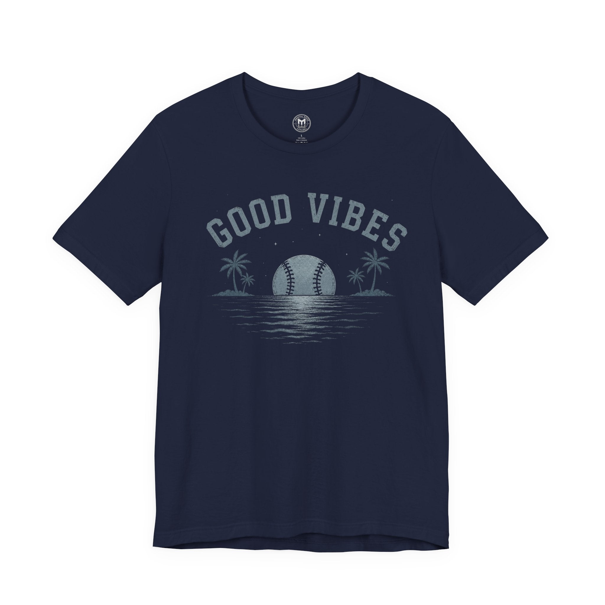 Good Vibes Woman's Baseball Sunset Tee